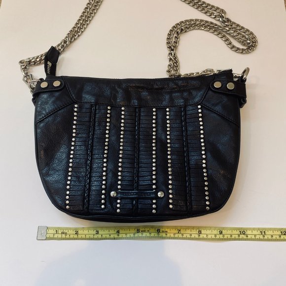 Rebecca Minkoff Studded Leather Shoulder Handbag - Picture 4 of 11